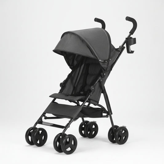 Poussette canne compacte avion grise