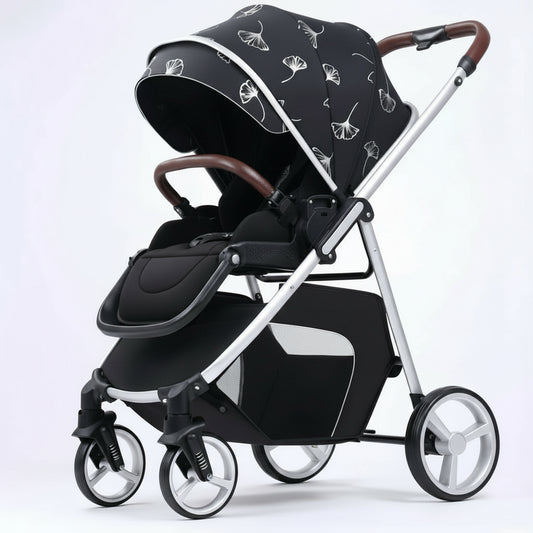 Poussette_compacte_tout_terrain_motif_argent